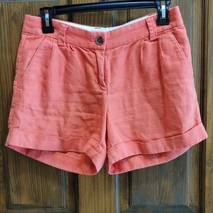 J Crew Sz 0 Orange W 29.5 R 9 Inseam 3